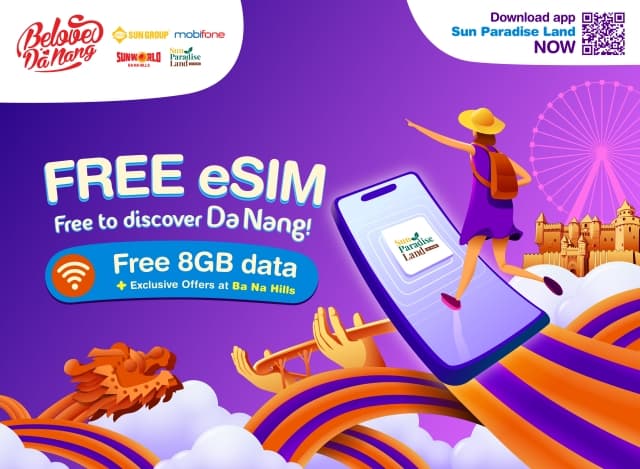 Nhận MIỄN PHÍ eSIM & Data, Thả ga khám phá Đà Nẵng