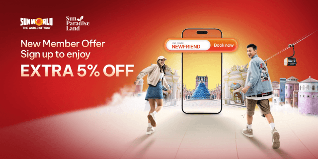Chào thành viên mới: Sun World tặng thêm 5% ưu đãi khi đăng ký tài khoản