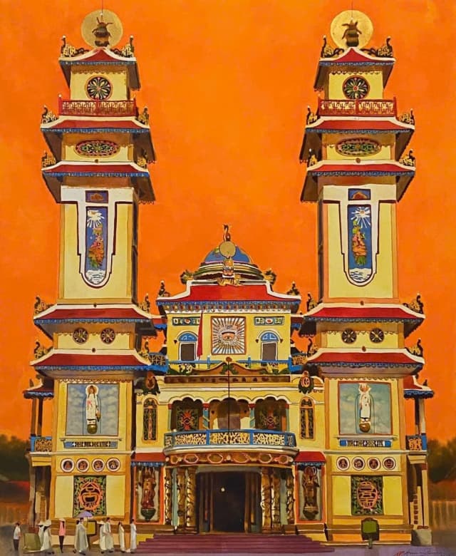 Triển lãm tranh “Về Ngộ” tại Sun World Ba Den Mountain - Tòa Thánh Cao Đài