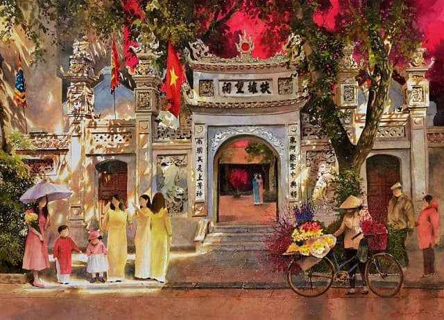 Triển lãm tranh “Về Ngộ” tại Sun World Ba Den Mountain - Đền Phù Ủng