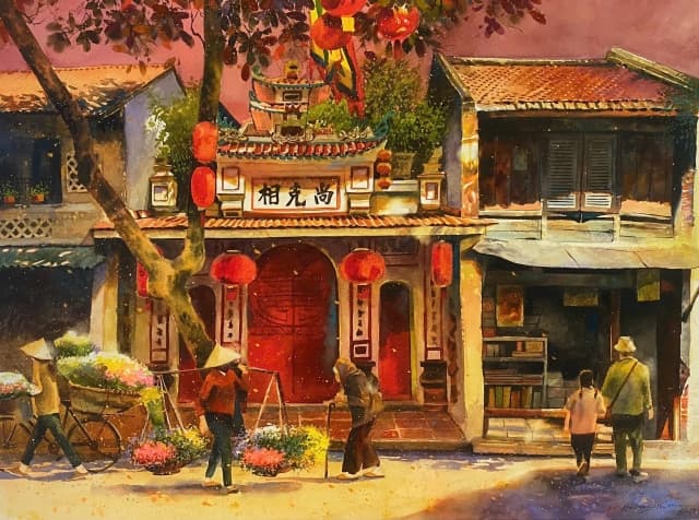 Triển lãm tranh “Về Ngộ” tại Sun World Ba Den Mountain - Đền Xuân Yên