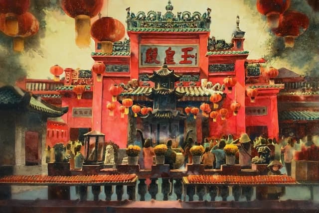 Triển lãm tranh “Về Ngộ” tại Sun World Ba Den Mountain - Chùa Ngọc Hoàng