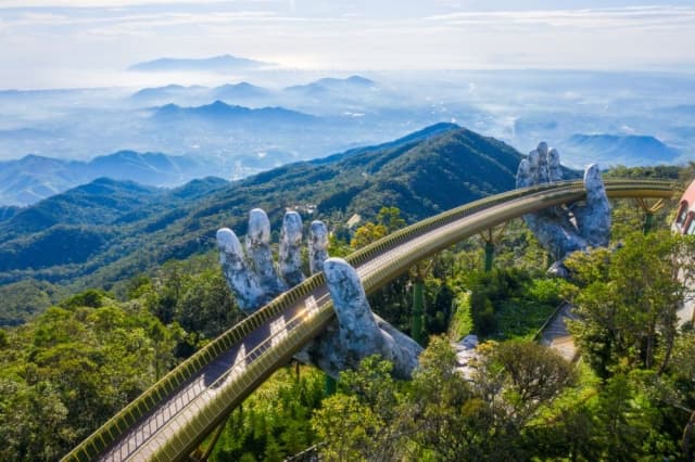 Lonely Planet names Da Nang among the Best in Travel 2027, choosing Golden Bridge as the feature image