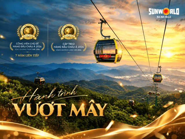 Sun World Ba Na Hills lập cú đúp giải thưởng tại World Travel Awards 2026