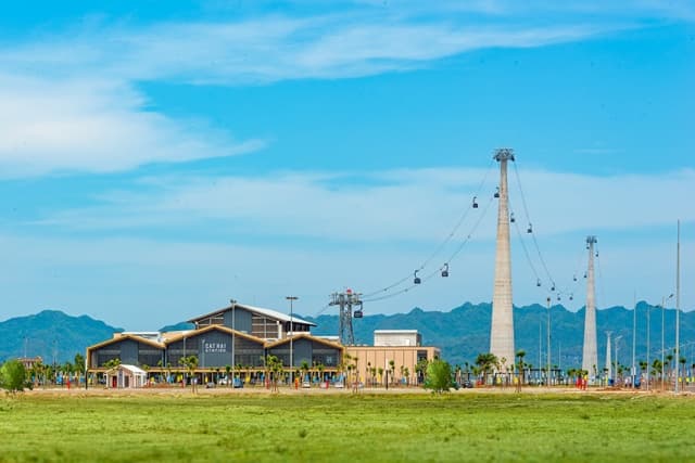 Cáp treo Cát Bà xác lập kỷ lục trụ cáp treo cao nhất thế giới