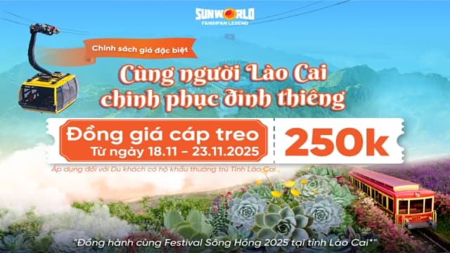 Sun World Fansipan Legend tung ưu đãi “khủng” cho người dân Lào Cai mới