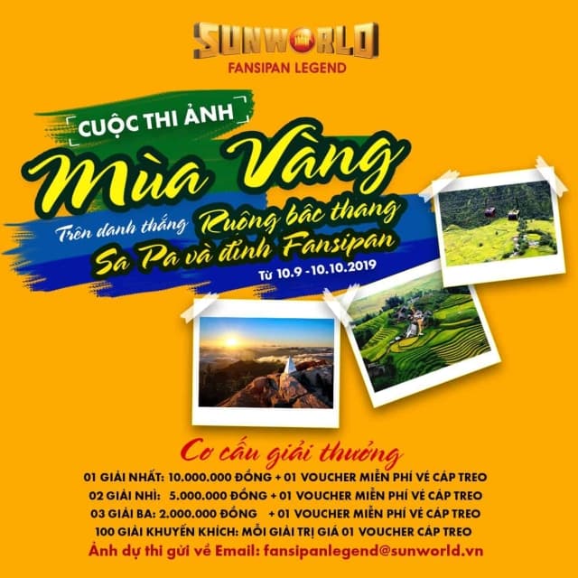 CUỘC THI ẢNH “MÙA VÀNG TRÊN DANH THẮNG RUỘNG BẬC THANG SAPA VÀ ĐỈNH FANSIPAN”