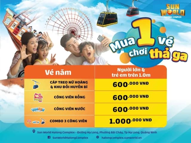 Mua MỘT vé, Chơi CẢ NĂM? - Hoàn toàn CÓ THỂ, chỉ từ 600,000đ