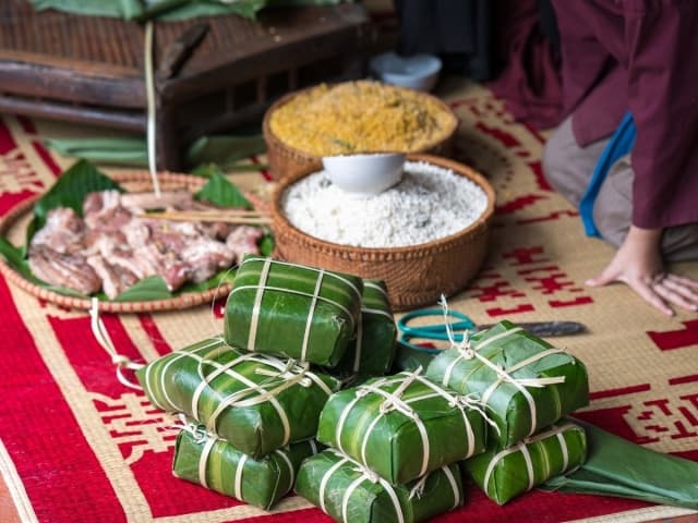 Bánh chưng làng Đầm Hà Nam (Ninh Bình) - Hương vị quê nhà truyền thống