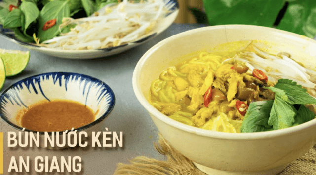 Đặc sản miền Tây béo thơm khó quên với bún nước kèn An Giang