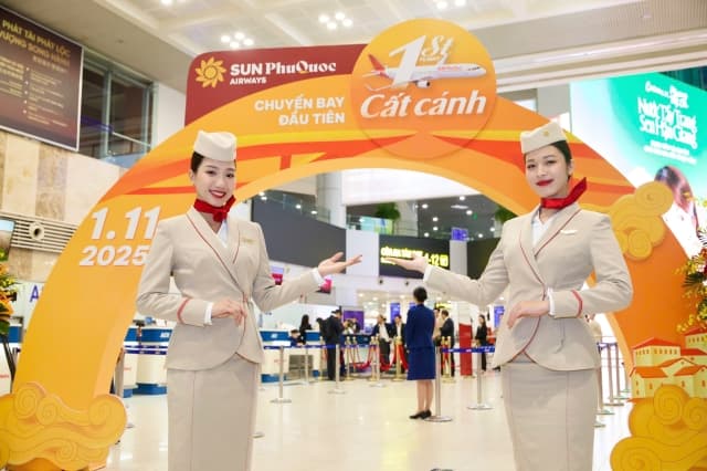 Ngắm hình ảnh những chuyến bay của Sun PhuQuoc Airways ngày đầu cất cánh