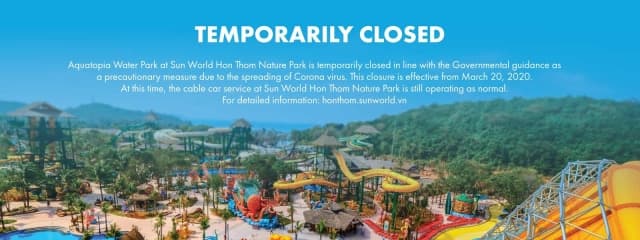 Aquatopia Water Park – Temporary Closure Notice