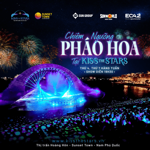 Pháo hoa tại Kiss The Stars đã chính thức quay trở lại vào thứ 4, thứ 7 hàng tuần