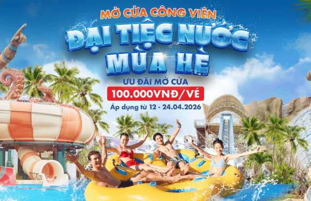 Sun World Sam Son mở cửa trở lại từ 12/4 với giá vé chỉ 100.000 đồng, khởi động mùa hè rực rỡ