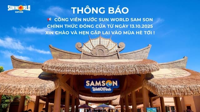 Công viên nước Sun World Sam Son chính thức khép lại mùa vui 2025!