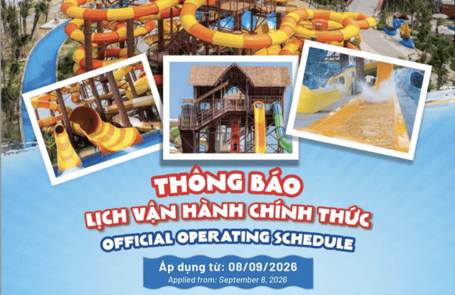 Thông báo lịch vận hành chính thức Sun World Vung Tau từ 08/09/2026